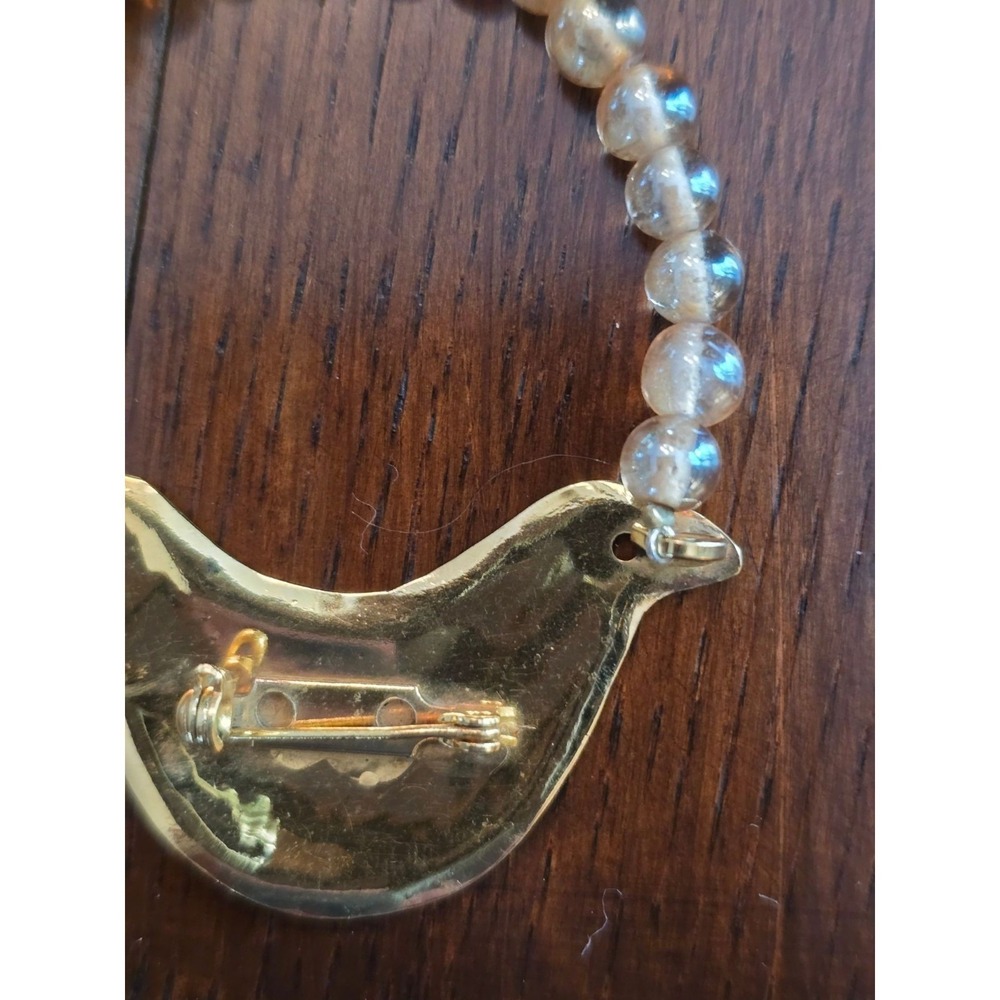 Carlton Ridge of Louisville Vintage Bird Brooch Handcrafted Gold Plated Jewelry - Picture 10 of 11